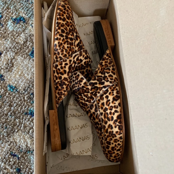 NIB Milan loafer mule cheetah print 9 brand new 🐆 - Picture 2 of 15
